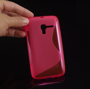 Силиконов гръб ТПУ S-Case за Alcatel One Touch Pop D5 5038 / 5038D / 5038X червен